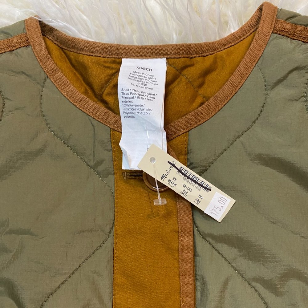 Madewell Reversible Quilted Liner Jacket MA286 XS - Picture 5 of 8